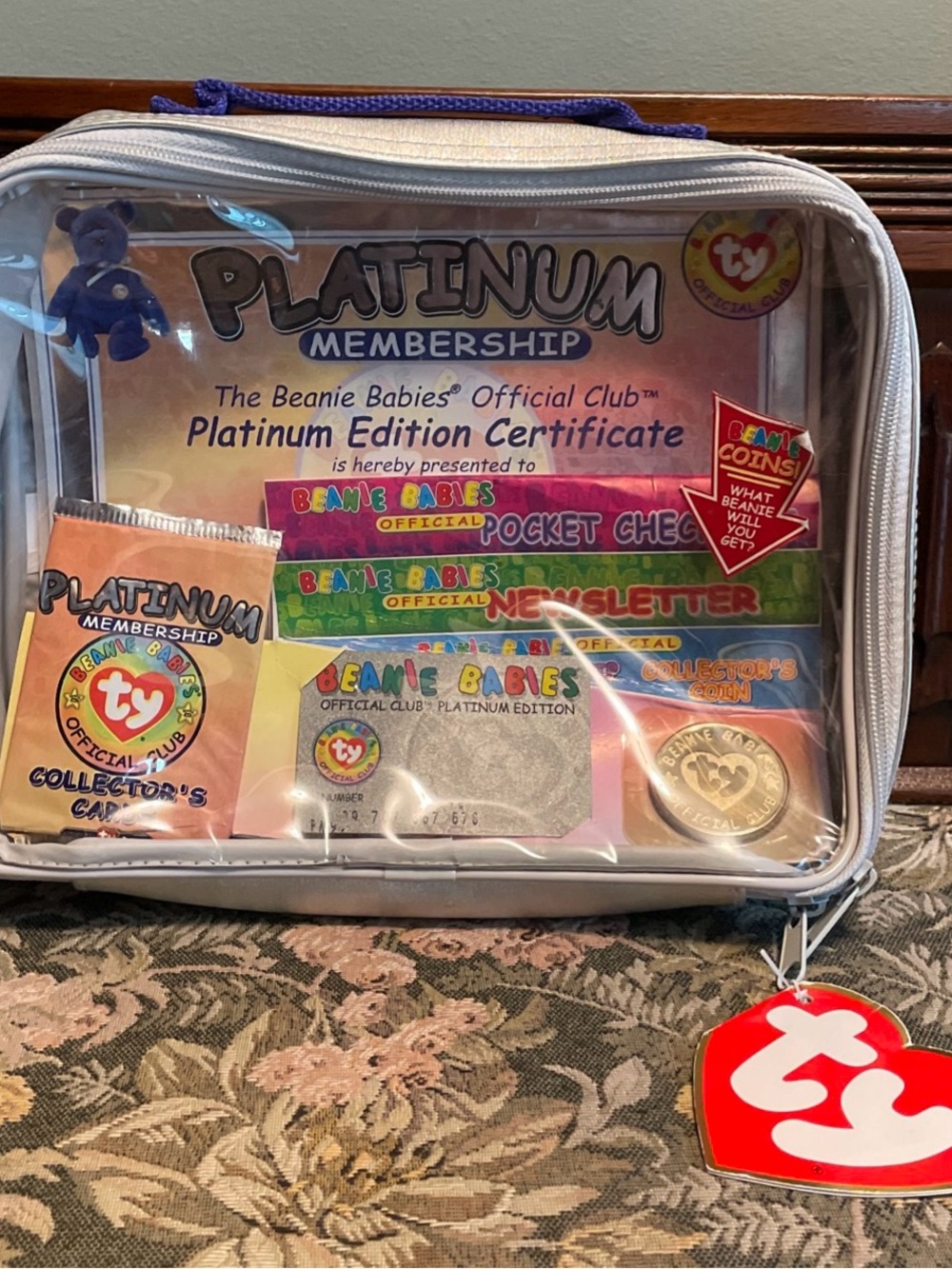 Ty Platinum Membership Collector Kit - missing the bear